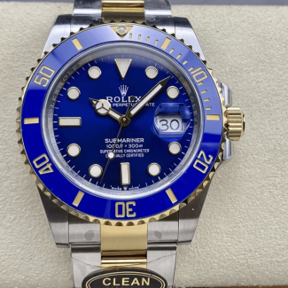 클린공장 롤렉스 신형 서브마리너 블루 다이얼 옐로우 골드 콤비 41mm 126613