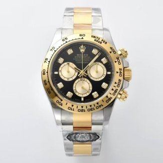 클린공장 롤렉스 데이토나 블랙 8P 다이얼 옐로우 골드 콤비 126503