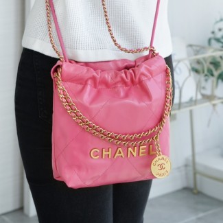 팬더샵 샤넬 23SS 22백 미니 코랄 핑크