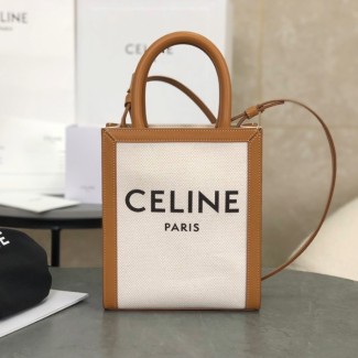 셀린느 미니 버티컬 카바스백 내추럴 탄 193302