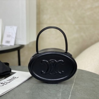 셀린느 트리오페 오벌 펄스 핸드백 블랙 198613