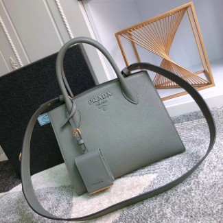 프라다 모노크롬 소형 사피아노 백 슬레이트 그레이