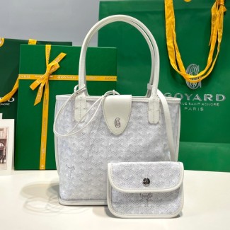 고야드 미니 앙주 토트백 화이트