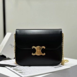 셀린느 미디엄 칼리지 숄더백 블랙 113583