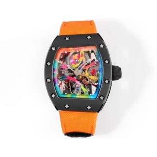 RM공장 리차드밀 요한 블레이크 RM68-01 블랙 세라믹 케이스 / 오렌지 스트랩 밴드