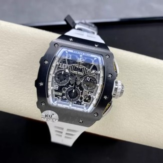 KV공장 리차드밀 맥라렌 플라이백 크로노그래프 티타늄 케이스 화이트 러버밴드 RM11-03