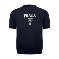 프라다 슈퍼파인 울 크루넥 스웨터 블랙