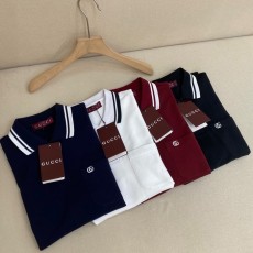 구찌 GG로고 코튼 폴로 셔츠 블랙/네이비/화이트/버건디