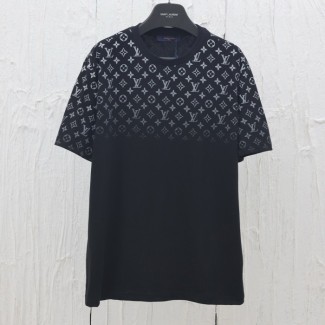 루이비통 그라디언트 코튼 티셔츠 블랙