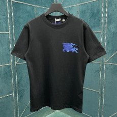 버버리 신상 로고 프린팅 코튼 티셔츠 블랙