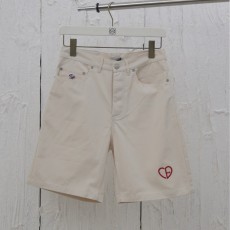 디올 데님 버뮤다 반바지 화이트