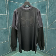 발렌시아가 언더아머® 트리플 레이어드 티셔츠 블랙