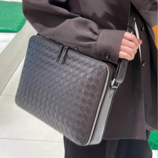 보테가베네타 겟어웨이 슬림 브리프 케이스 블랙 786662