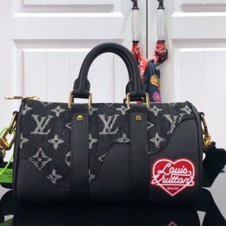 루이비통 x 니고 키폴 XS 모노그램 블랙 데님 M81010