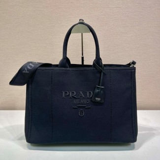 최고퀄 프라다 캔버스 토트백 블랙 2VG131
