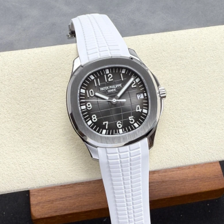 DD공장 파텍필립 아쿠아넛 그레이 다이얼 화이트 스트랩 42mm 5167